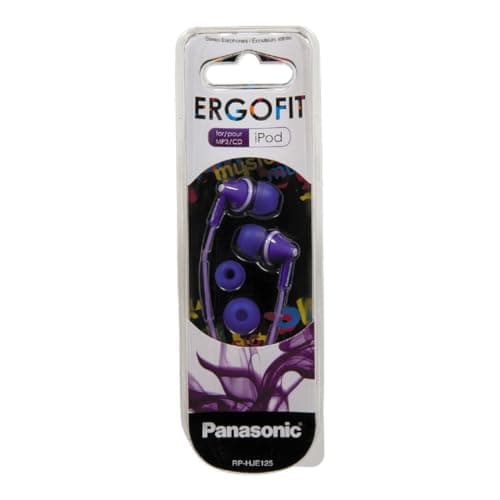 Panasonic RP-HJE125-V Closed Purple Earbud image