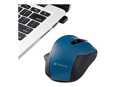 Verbatim 70244 Wireless Laser Blue/Black Mouse image