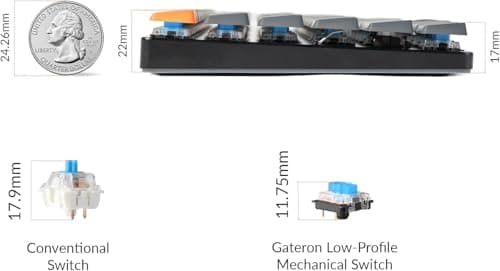 Keychron K3 V2 Ultra-slim Wired/Bluetooth/Wired Standard Gateron Low-Profile Blue Mechanical Keyboard image