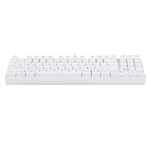 Redragon K552-N Mechanical Gaming Keyboard, 87 Keys, Tenkeyless, Compact Steel Construction with Cherry MX Blue Switches for Windows PC Gamer (No Backlight - White) image