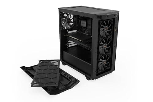 be quiet! Pure Base 500DX ATX Mid Tower Black with Tempered Glass Side Panel and USB 3.2 Gen 2 Type-C, USB 3.2 Gen 1 Type-A image