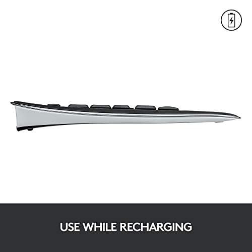 Logitech K800 Wireless Illuminated Keyboard - Backlit Keyboard, Fast-Charging, Dropout-Free 2.4GHz Connection image