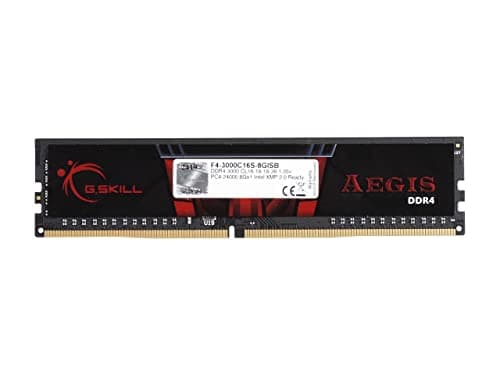 G.Skill Aegis Black / Red DDR4-3000 CL16 8GB (1x8GB) image