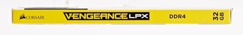 Corsair Vengeance LPX Black / Yellow DDR4-3600 CL16 32GB (2x16GB) image