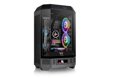 Thermaltake The Tower 300 MicroATX Mini Tower Tempered Glass Side Panel  - Black main image