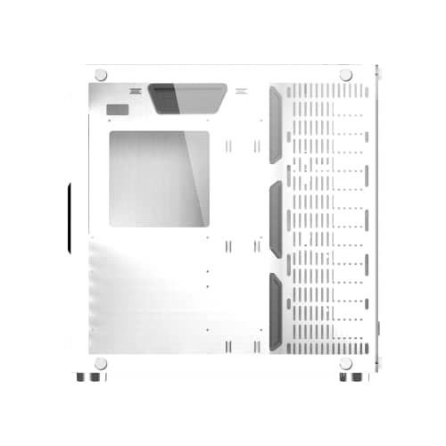 Xigmatek Aquarius Plus Arctic ATX Mid Tower White Tempered Glass Side Panel image