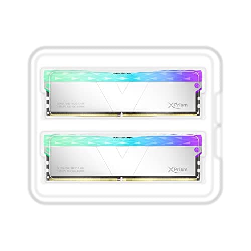 V-Color DDR5 Manta XPrism 32GB(16GBx2) 5600MHz 2Gx8 CL36 1.2V SK Hynix IC RGB Gaming Desktop Upgrade RAM Memory Module - White (TMXPL1656836WWK) image