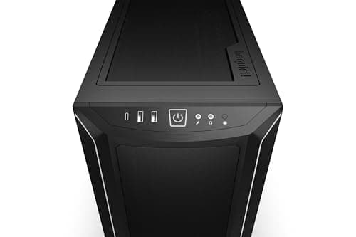 be quiet! Shadow Base 800 DX ATX Mid Tower Black with Tempered Glass Side Panel and USB 3.2 Gen 2 Type-C USB 3.2 Gen 1 Type-A image