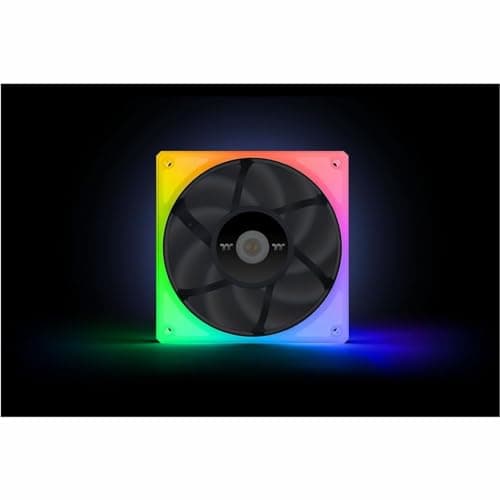 Thermaltake TOUGHFAN 12 120mm Black 53.75 CFM RGB 3-Pack image