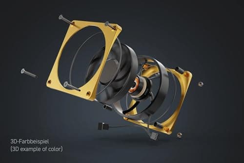 Alphacool Apex Stealth Metal 120mm Gold / Black PWM image
