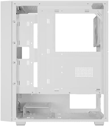 GAMDIAS AURA GC2 ELITE ATX Mid Tower White Tempered Glass Front Panel USB 3.2 Gen 1 Type-A USB 2.0 Type-A image