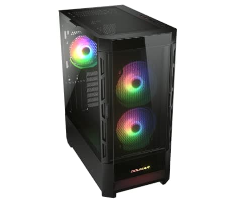 Cougar Duoface RGB ATX Mid Tower Black Tempered Glass image