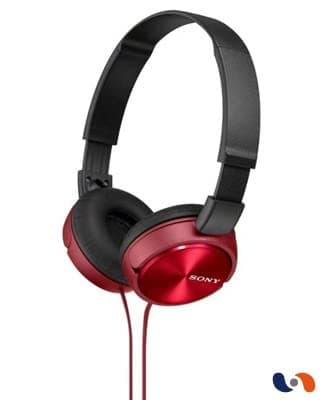 Sony MDR-ZX310R Closed-Back Wired Headphones Red image