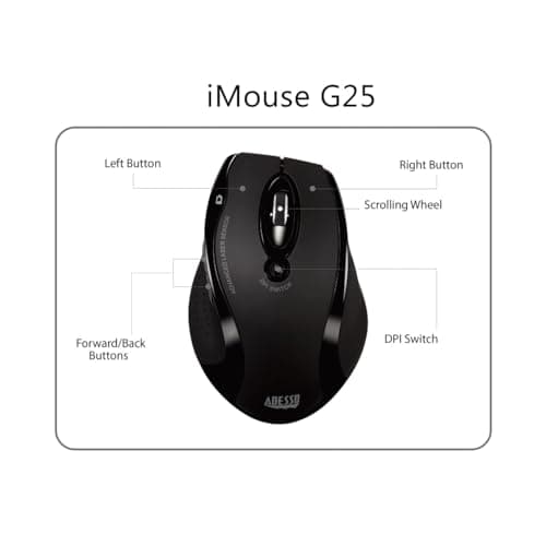 Adesso IMOUSE G25 Wireless Laser Mouse image
