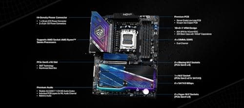 ASRock X870 Nova WiFi AM5 Flagship Motherboard DDR5 ATX image