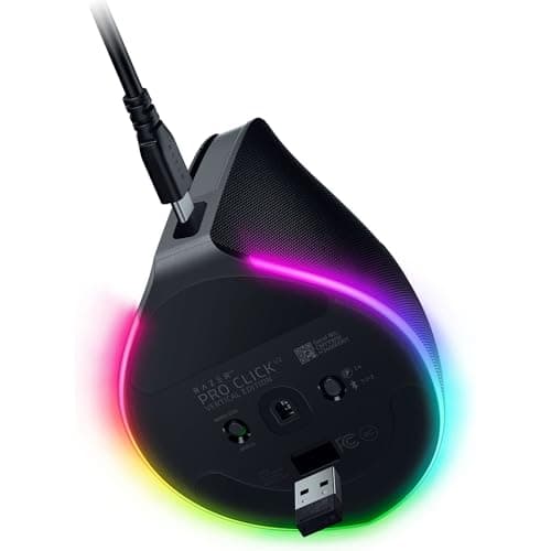 Razer Pro Click V2 Vertical Wireless/Bluetooth/Wired Optical Mouse image