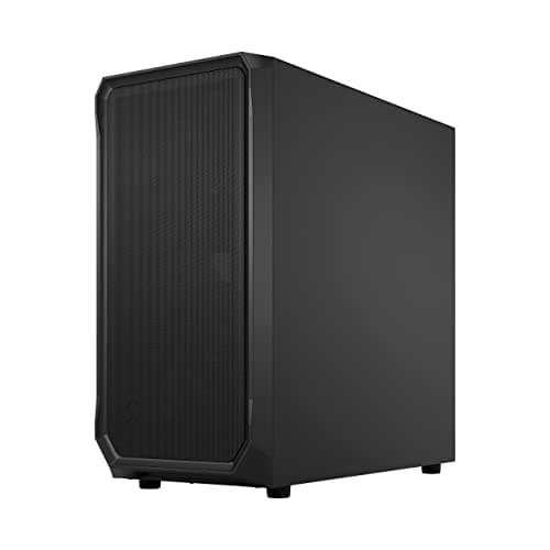 Fractal Design Focus 2 ATX Mid Tower Black Tempered Glass Side Panel USB 3.2 Gen 1 Type-A image
