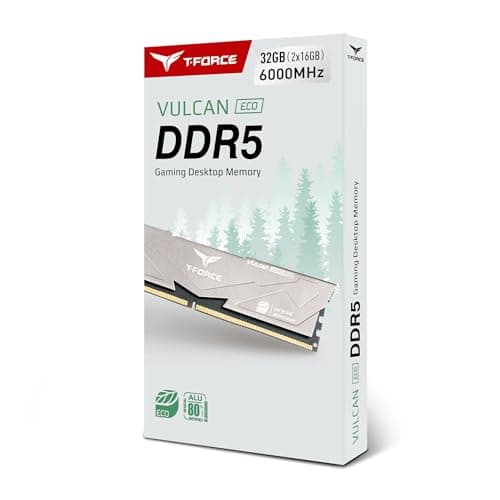 TEAMGROUP T-Force Vulcan Eco Silver DDR5-6000 CL30 32GB (2x16GB) image