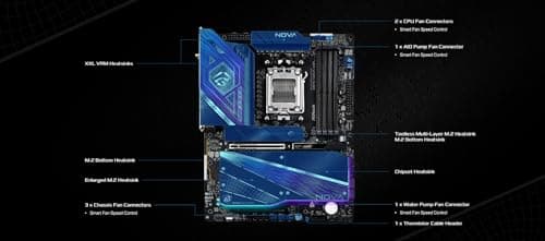 ASRock X870 Nova WiFi AM5 Flagship Motherboard DDR5 ATX image