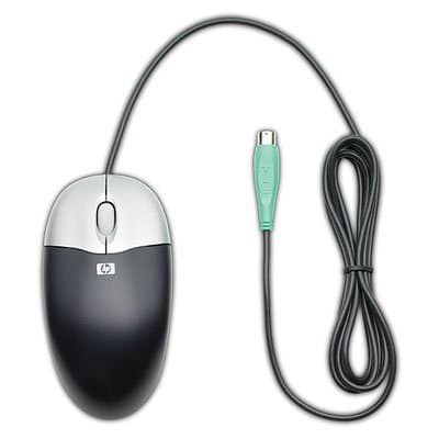 HP EY703AA Wired Optical Black Mouse image