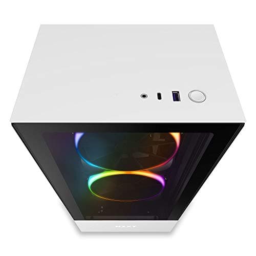 NZXT H510 Elite ATX Mid Tower White / Black Tempered Glass Side Panel, USB 3.2 Gen 2 Type-C, USB 3.2 Gen 1 Type-A image