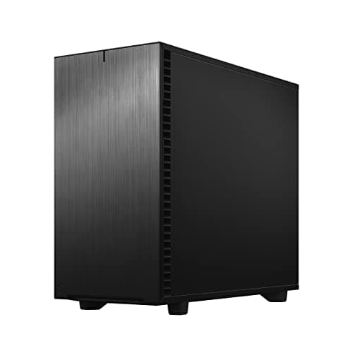 Fractal Design Define 7 Black Brushed Aluminum / Steel E-ATX Silent Modular Dark Tinted Tempered Glass Window Mid Tower Computer Case image