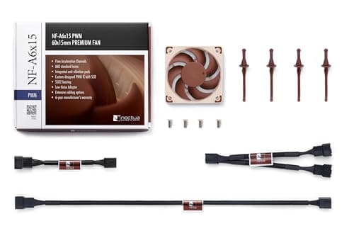 Noctua NF-A6x15 60mm Brown PWM 39.75 CFM image