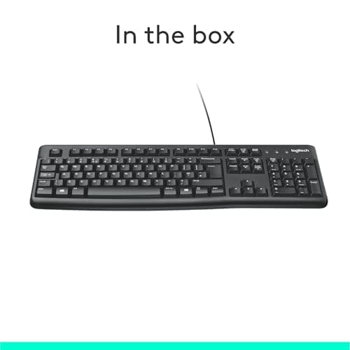 Logitech K120 UK Layout Wired Standard Keyboard image