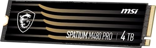 MSI SPATIUM M480 PRO 4TB M.2-2280 SSD PCIe 4.0 x4 NVMe image