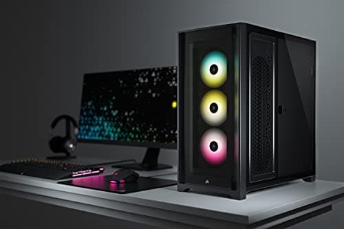 Corsair iCUE 5000X RGB ATX Mid Tower Black Tempered Glass Side Panel image