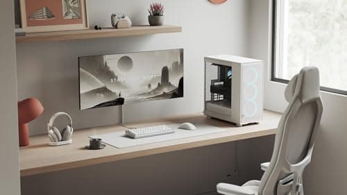 Fractal Design Epoch RGB ATX Mid Tower White Tempered Glass Side Panel image