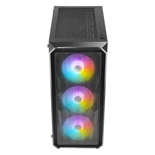 Antec NX292 ATX Mid Tower Black with Tempered Glass Side Panel and USB 3.2 Gen 1 Type-A, USB 2.0 Type-A image