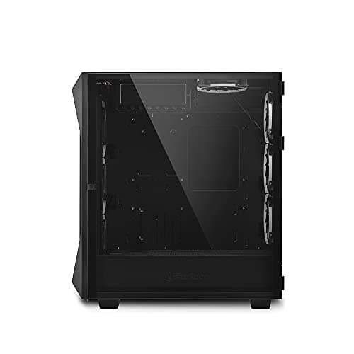 SHARKOON REV300 ATX Full Tower Black with Tempered Glass Side Panel and Front Panel USB: USB 3.2 Gen 2 Type-C, USB 3.2 Gen 1 Type-A, USB 2.0 Type-A image