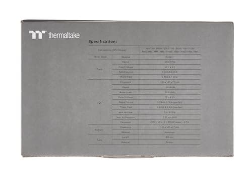 Thermaltake TH120 ARGB Sync Water 120mm 59.28 CFM Black image