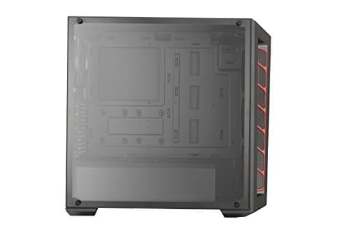 Cooler Master MasterBox MB511 ATX Mid Tower Black / Red with Acrylic Side Panel and USB 3.2 Gen 1 Type-A image