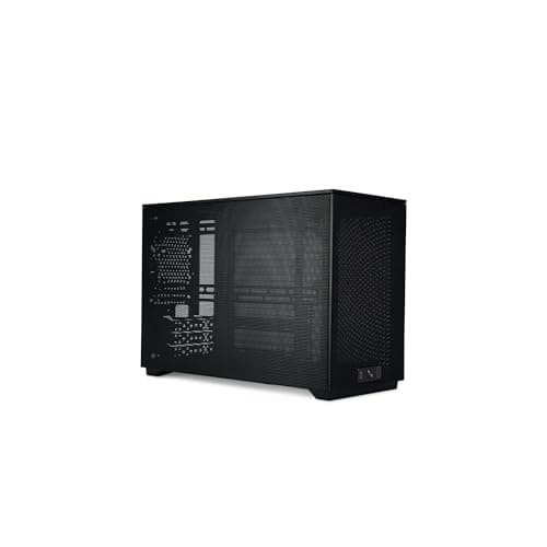 SSUPD Meshroom D Mini-ITX Desktop Black with Mesh Side Panel and USB 3.2 Gen 2 Type-C and USB 3.2 Gen 1 Type-A Front Panel USB main image