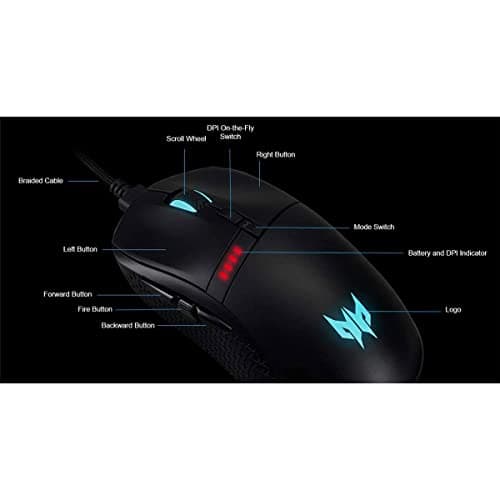 Acer Cestus 350 PMR910 Wireless/Wired Optical Mouse image