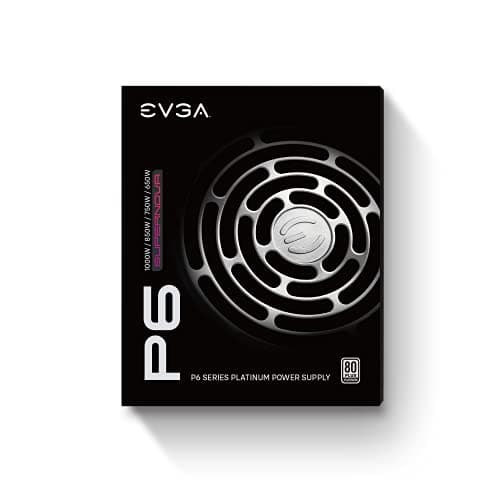 EVGA SuperNOVA Black / Silver 1000 P6 1000W Fully Modular 80+ Platinum Certified ATX image