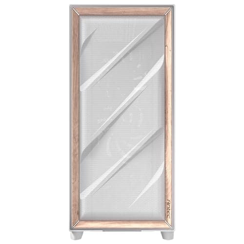 Antec FLUX PRO ATX Full Tower White / Brown Tempered Glass Side Panel, USB 3.2 Gen 2 Type-C, USB 3.2 Gen 1 Type-A image