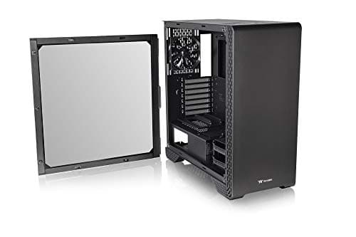 Thermaltake S300 ATX Mid Tower Black Tempered Glass Edition, Front USB 3.2 Gen 1 & USB 2.0 image