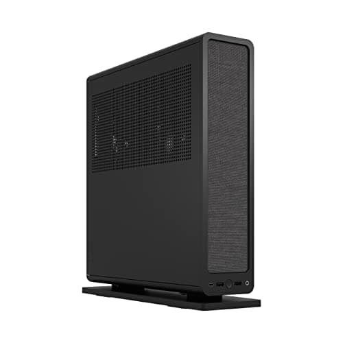 Fractal Design Ridge PCIe 4.0 Mini-ITX Tower Black with Mesh Side Panel and USB 3.2 Gen 2 Type-C / USB 3.2 Gen 1 Type-A image