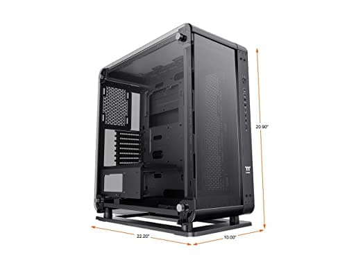 Thermaltake Core P6 ATX Mid Tower Black with Tempered Glass Side Panel, USB 3.2 Gen 2 Type-C, USB 3.2 Gen 1 Type-A, and USB 2.0 Type-A image