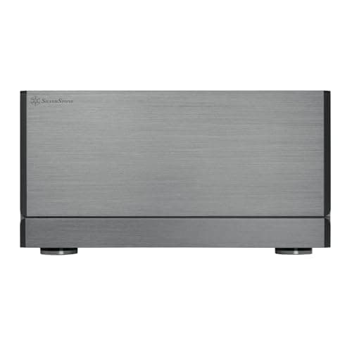 Silverstone Crown 04 HTPC Black with Mesh Side Panel and USB 3.2 Gen 2 Type-C USB 3.2 Gen 1 Type-A image
