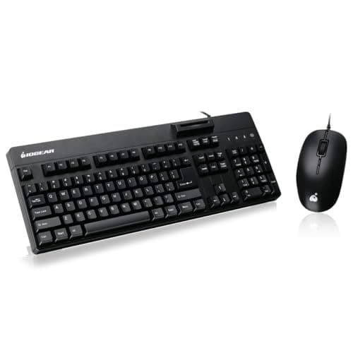 IOGEAR GKBSR202TAAKIT Wired Standard Keyboard with Optical Mouse image