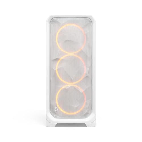 Fractal Design Meshify 3 ATX Mid Tower White with Tempered Glass Side Panel and USB 3.2 Gen 2x2 Type-C, USB 3.2 Gen 1 Type-A image