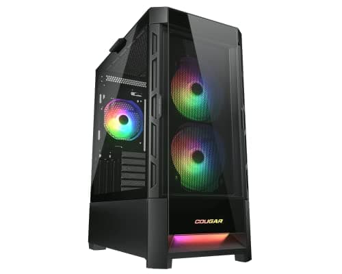 Cougar Duoface RGB ATX Mid Tower Black Tempered Glass image