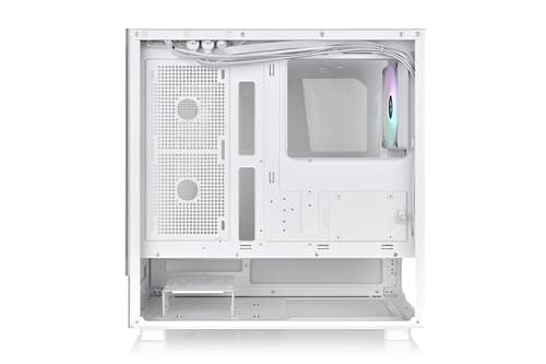 Thermaltake View 270 ATX Mid Tower White Tempered Glass Side Panel, SNOW image