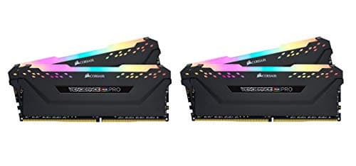 Corsair Vengeance RGB PRO 64GB (4x16GB) DDR4 3200 (PC4-25600) C16 Desktop Memory — Black image