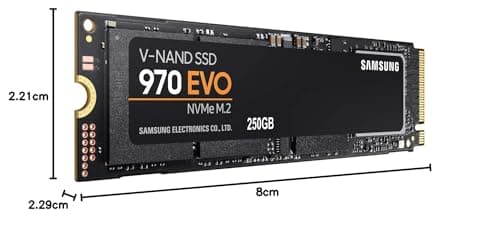 Samsung 970 Evo 250GB M.2-2280 SSD PCIe 3.0 NVMe image
