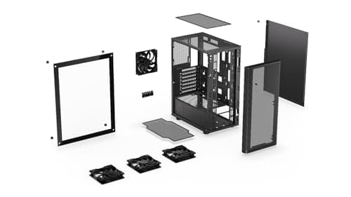 ENDORFY Ventum 200 Air ATX Mid Tower Black with Tempered Glass Side Panel and USB 3.2 Gen 1 Type-A image